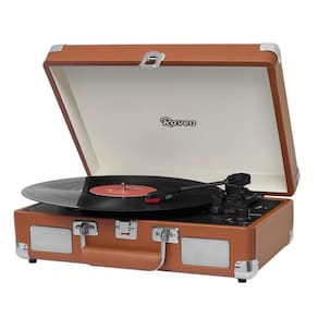 Vitrola Raveo Sonetto Chrome Brown Toca Discos Bluetooth USB que reproduz e grava Bivolt