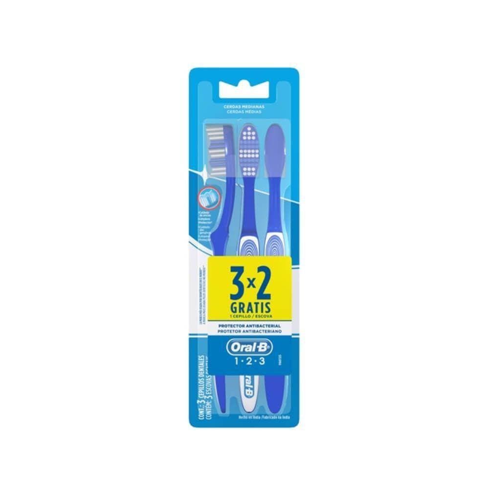 Escova Dental Oral B 123 Com 3