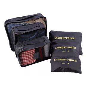Kit 6 Sacos Bolsas Organizador Mala Roupas Bagagem Viagem
