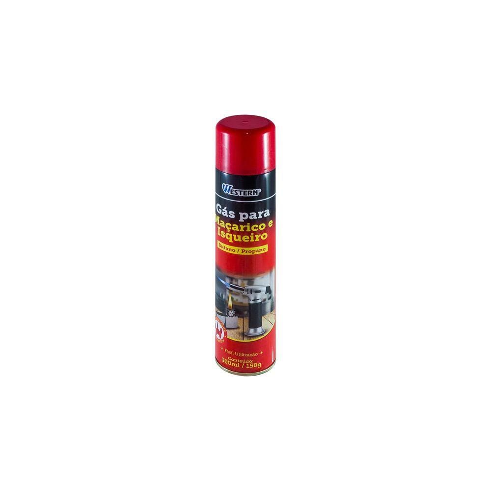 Gas Isqueiro Western Cartucho 300ml Com Adaptador