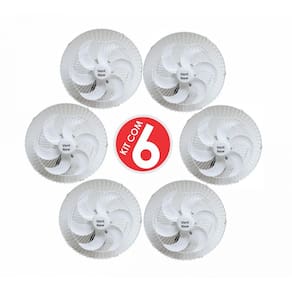 Kit 6 Ventiladores Parede Oscilante 50 Cm