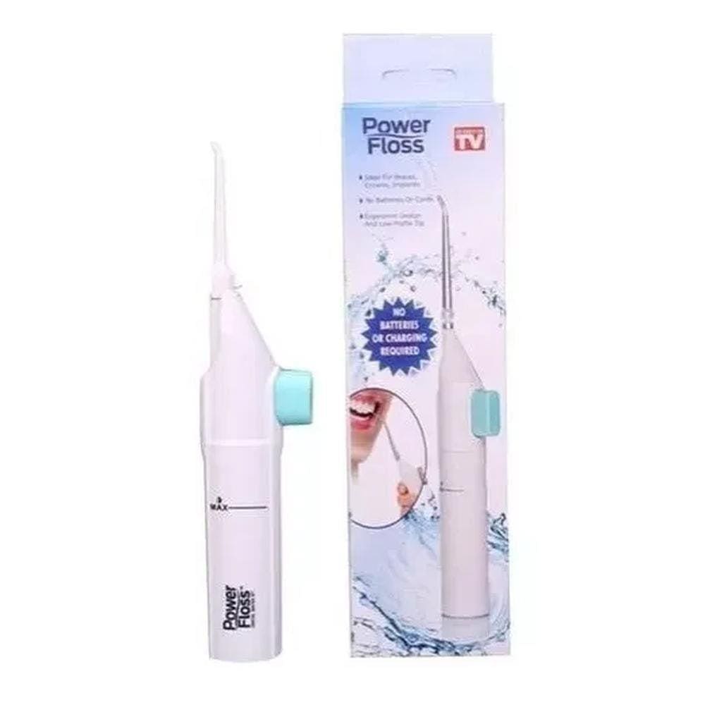 Irrigador Bucal Fio Dental Água Portátil Manual Power Floss