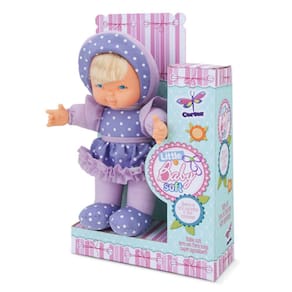 Boneca Little Baby Soft Lilás 25 cm Antialérgica