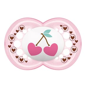 Chupeta - Trends - Bico de Silicone SkinSoft - +6 Meses - Cereja - Rosa