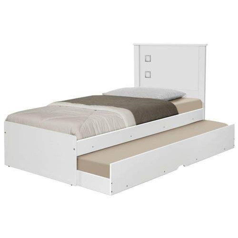 Cama Bibox Solteiro Barcelona Com Colchões