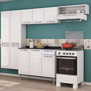 Cozinha Compacta Itatiaia Rose com Balcão 105