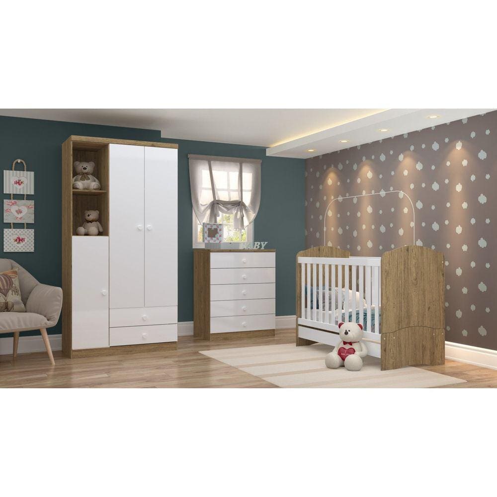 QUARTO JUVENIL DE CAMA COM CABECEIRA LED - Móveis Zulete