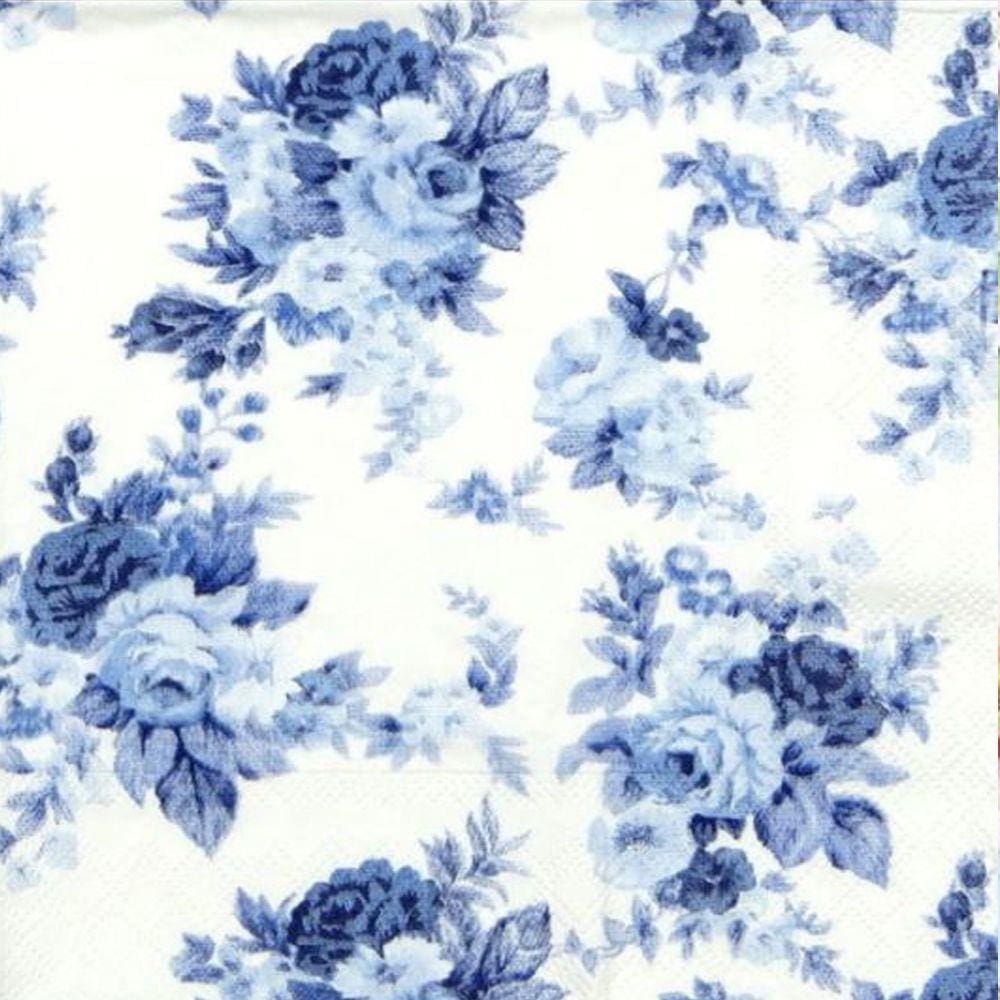Guardanapo para Decoupage Luxury Pacote com 20 undades - Antonette Blue