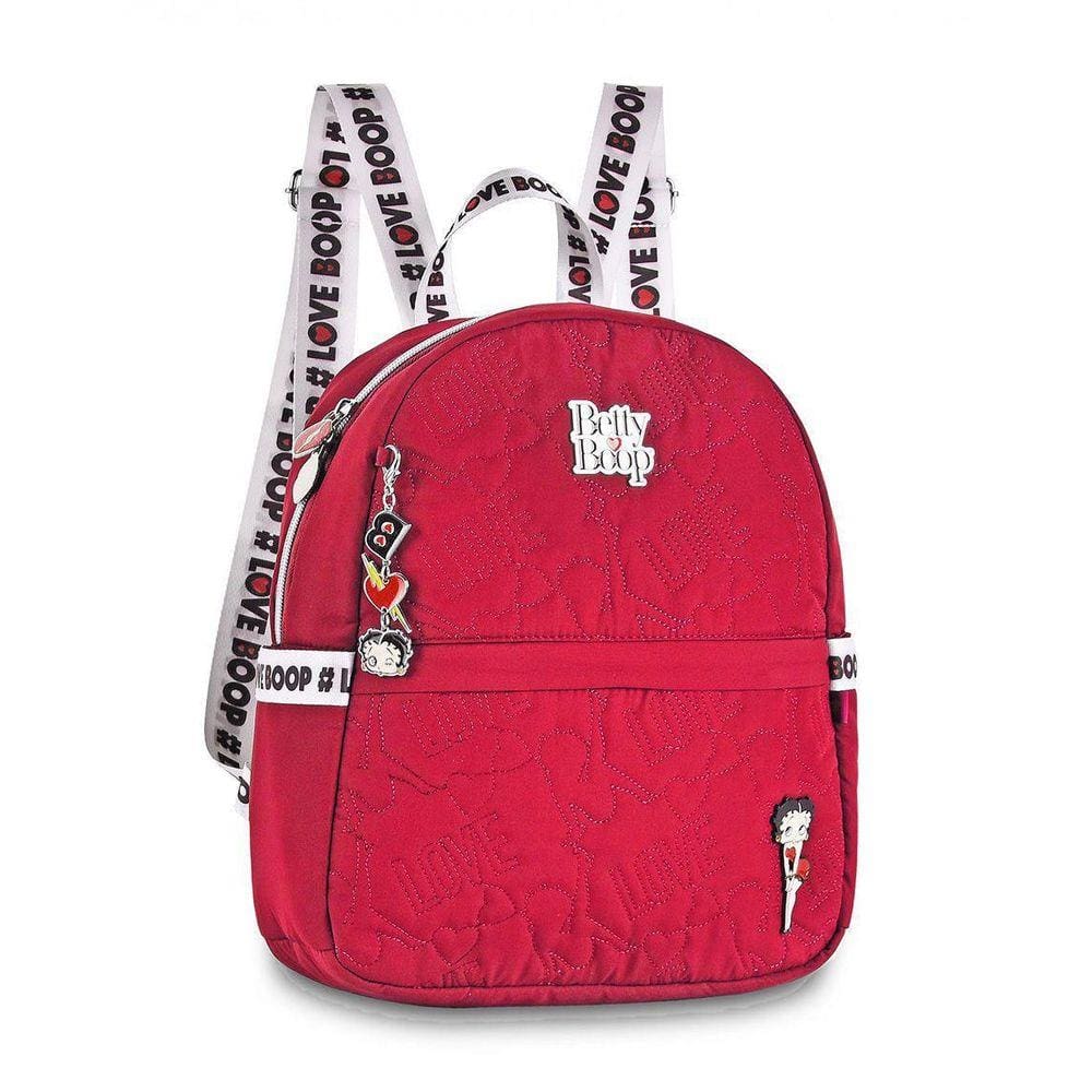 Mini Mochila Betty Boop Feminina Bp2307 Moda Urbano Vermelha
