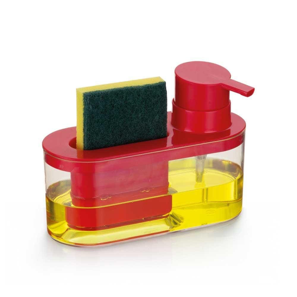 Dispenser para Detergente e Porta Bucha By Arthi 8526 Vermelho