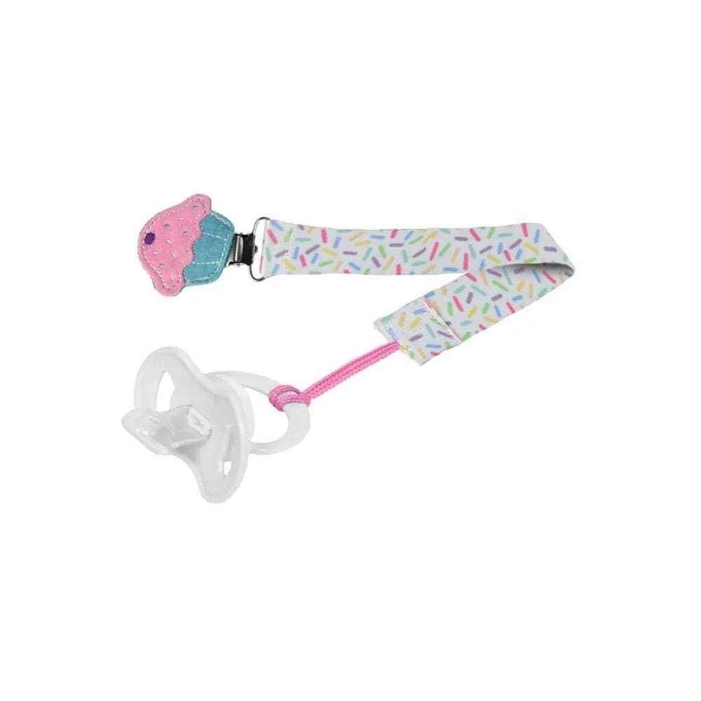 Prendedor De Chupetas Universal Cupcake Buba Toys 10674