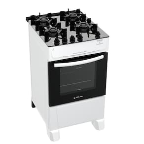 Fogão Atlas 4 Bocas branco Mônaco Top Glass com Acendimento automático - Bivolt