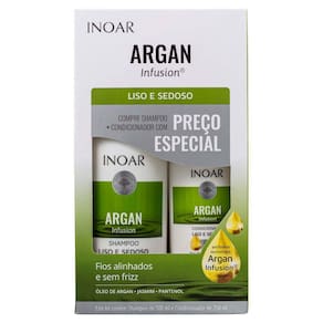 Inoar Kit Argan Infusion Reconstrução Shampoo 500ml + Condicionador 250ml
