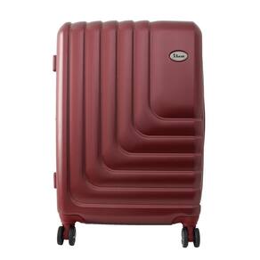 Mala de Viagem Grande Expansível em ABS IKA Flex, Cadeado TSA Embutido, Rodas Duplas 360º Vermelha