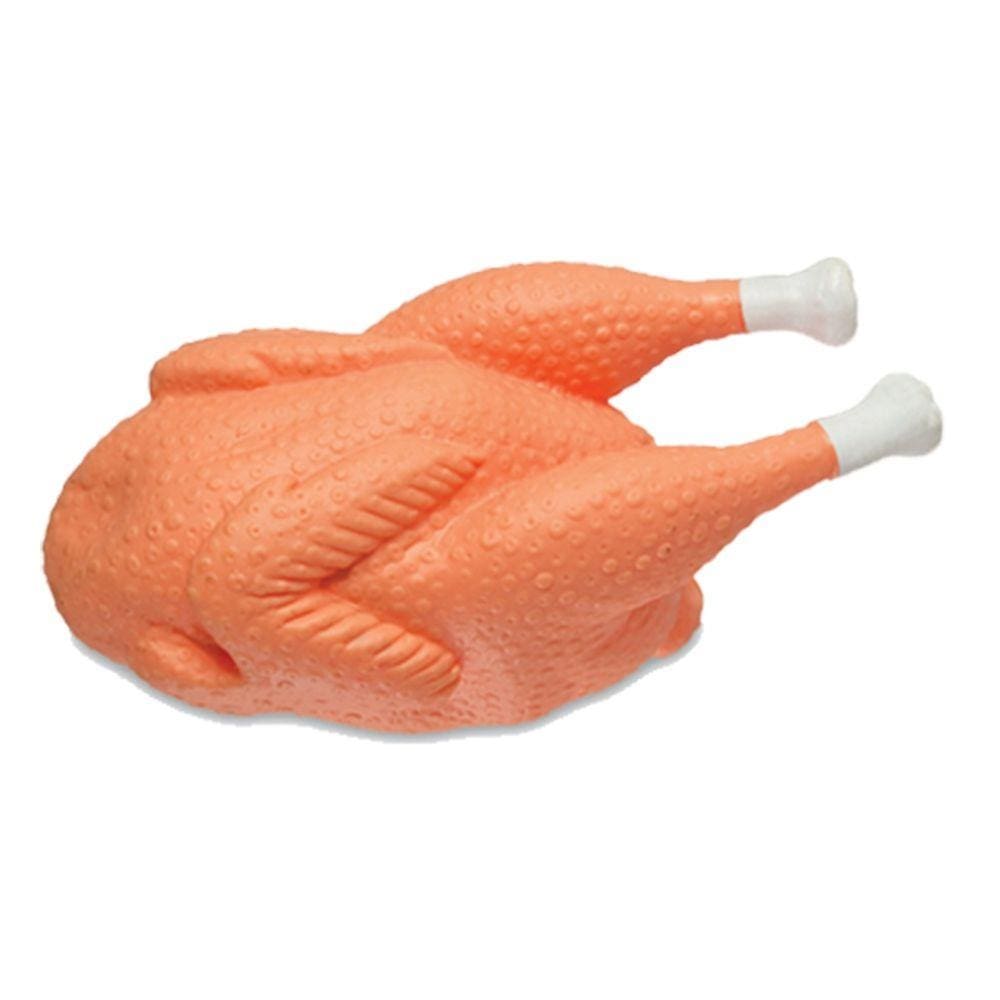 Frango de Borracha Brinquedo para Pet 17 Cm