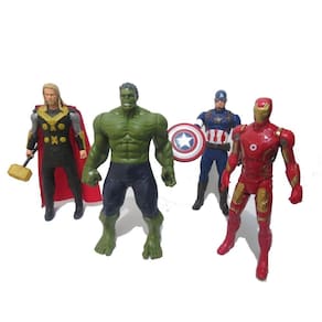 Kit Os Vingadores 4 Bonecos 30cm Musical Avergens