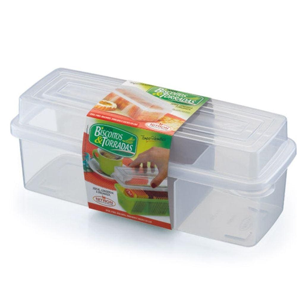 Porta Torradas e Biscoitos com Divisórias Cozinha Nitron