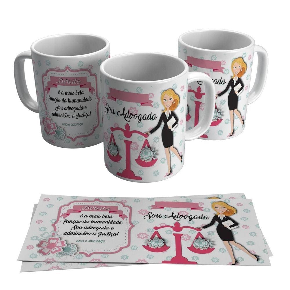 Caneca Presente Para Advogada Formatura Direito