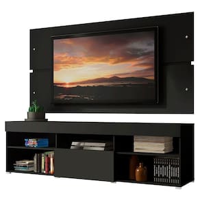 Rack com Painel para TV até 65" Havaí Preto Madesa