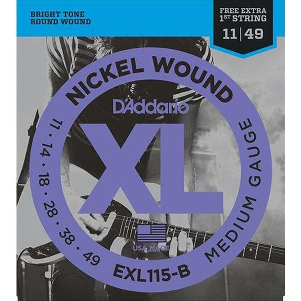 Encordoamento Daddario Guitarra 011 Exl115-B Medium
