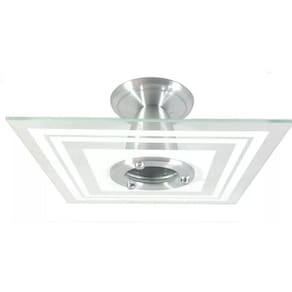 Luminária Plafon Quadrado Branco - Sala, Quarto, Cozinha