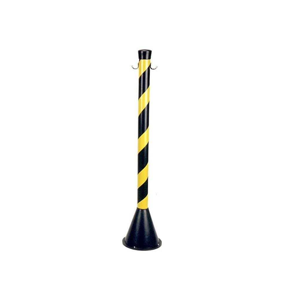 Pedestal Plástico Preto/ Amarelo 90cm