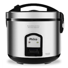 Panela Elétrica de Arroz Visor Glass Inox Philco 127V