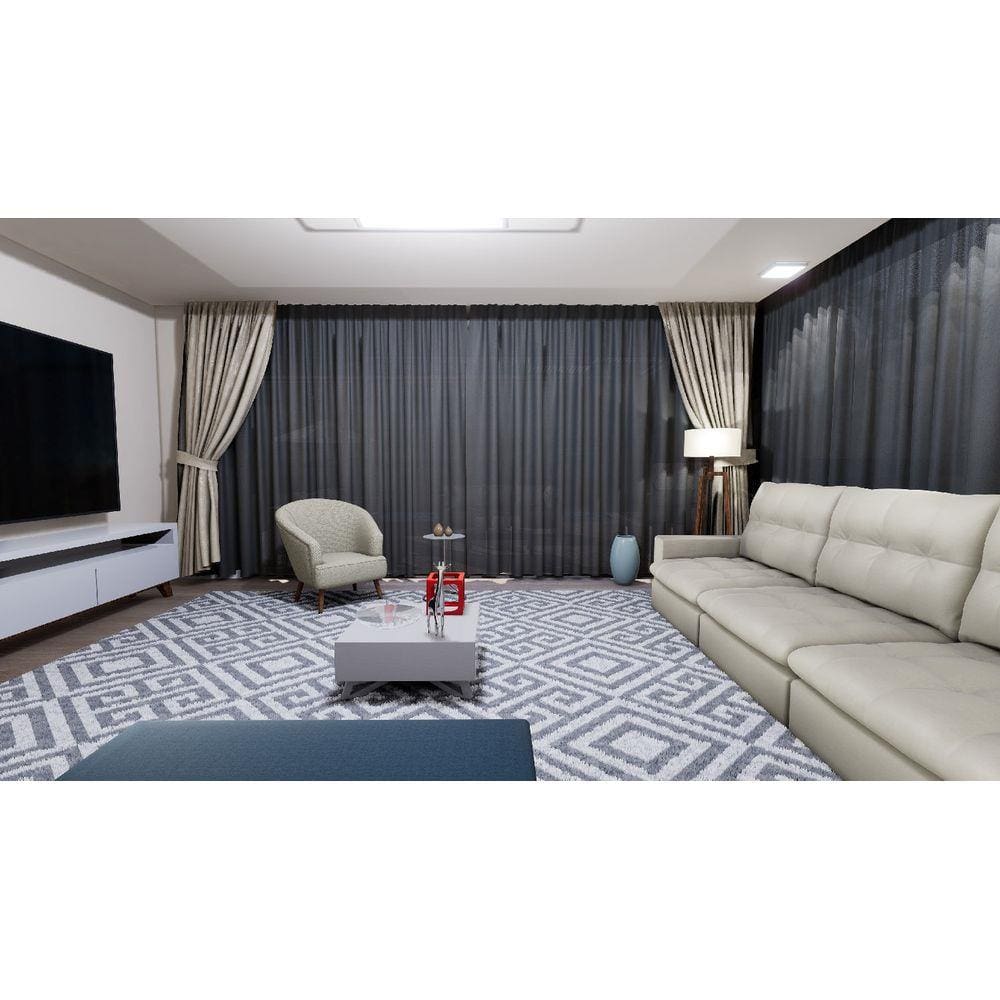 Tecido para Cortina America Gorgurinho Shantung Chumbo - Largura 2,90m AME-23 Wiler-K