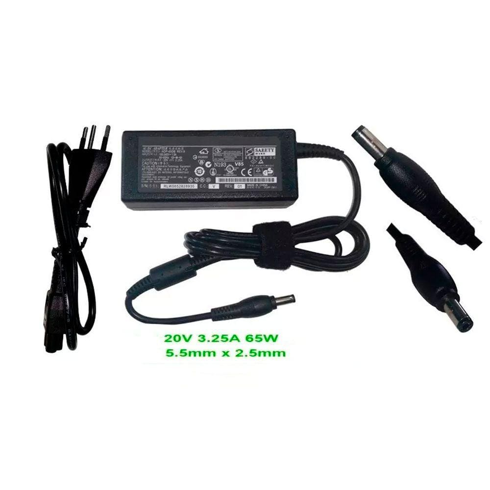 Fonte Carregador Para Lenovo, Itautec, Asus, Microbord,CCE, Toshiba, Semp Toshiba 20 volts x 3,25 amp po2004