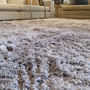 Tapete para Sala e Quarto Felpudo Cronos Casa Dona 150x200 cm Cinza