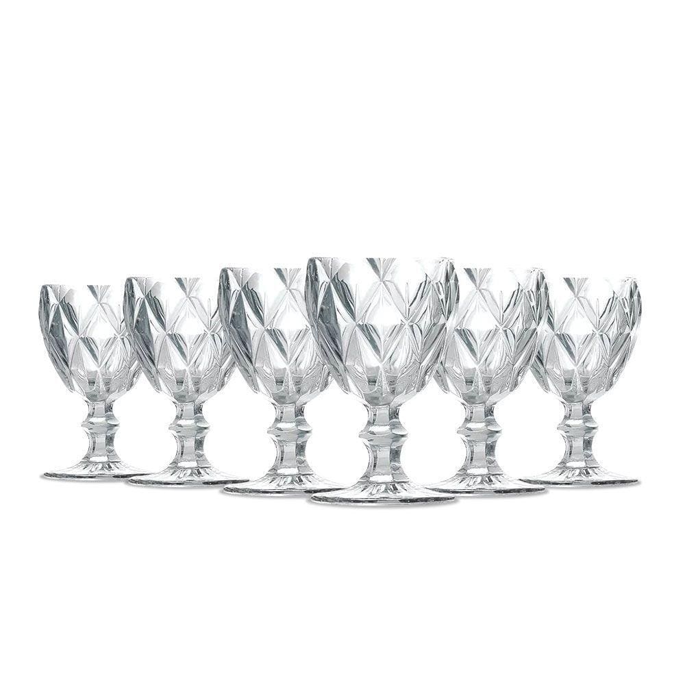 Jogo de Taças Água Diamante Clear 260ML Class Home