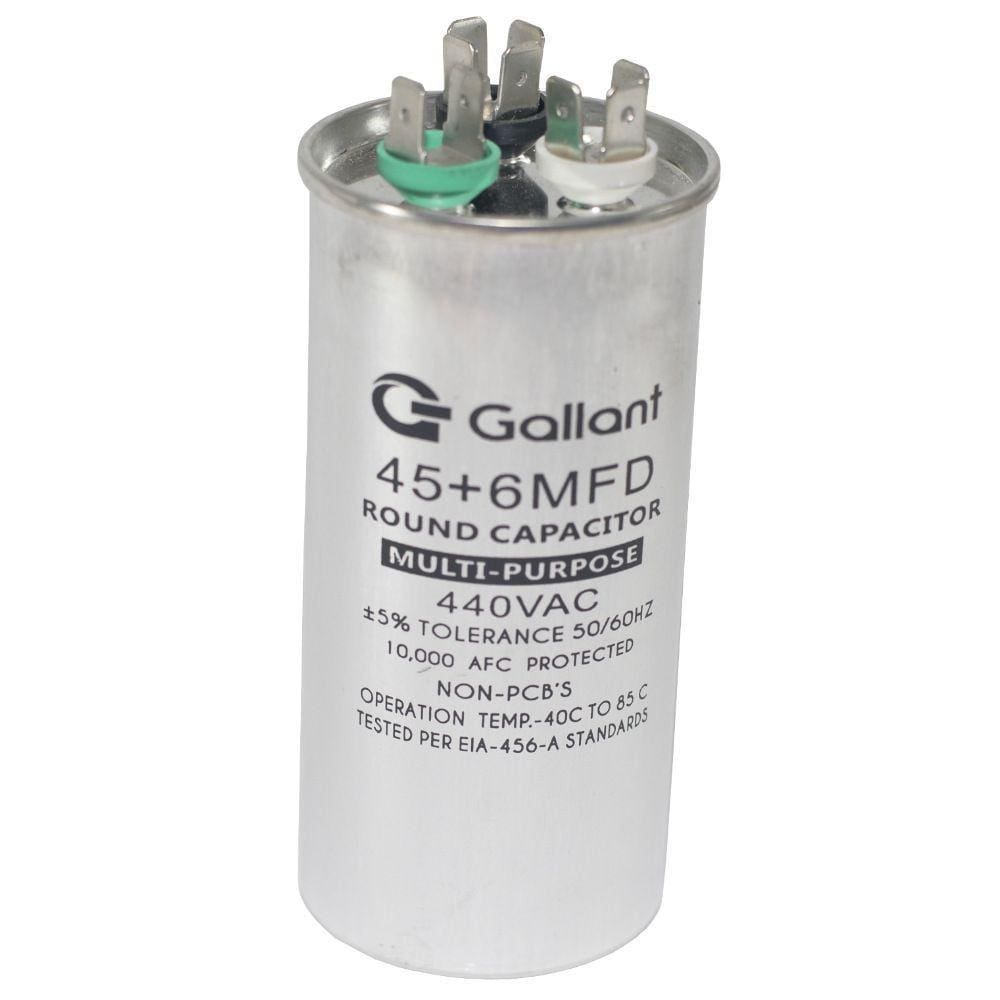 Capacitor CBB65 Gallant 45+6MF +-5% 440 VAC - (GCP45D06A-IX440)