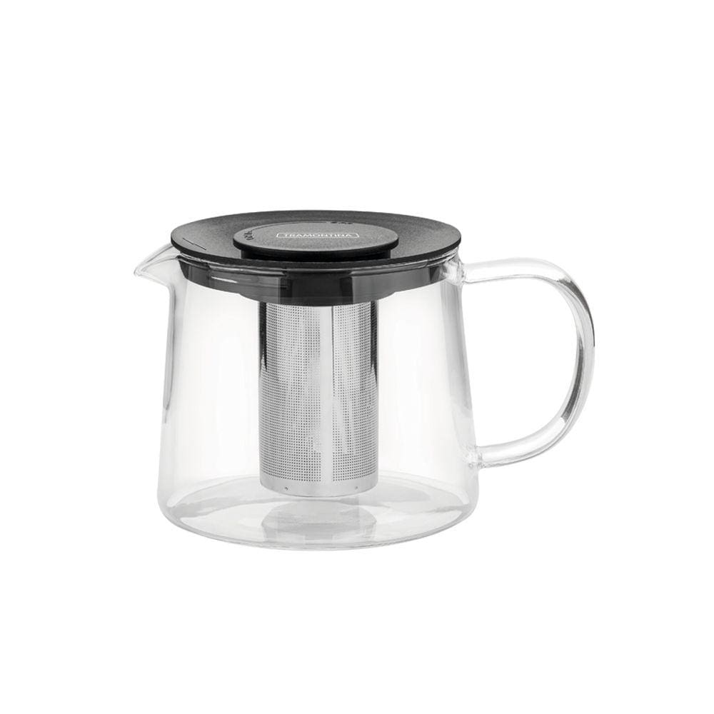 Bule Para Cha Em Vidro E Aco Inox Com Infusor 900 Ml Tramontina