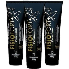 Kit 3 Pomada Massageadora Fisiofort Premium 150G