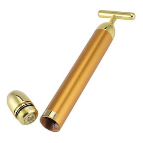 Massageador Anti Rugas Vibro Facial Ouro 24K Renovacao Pele