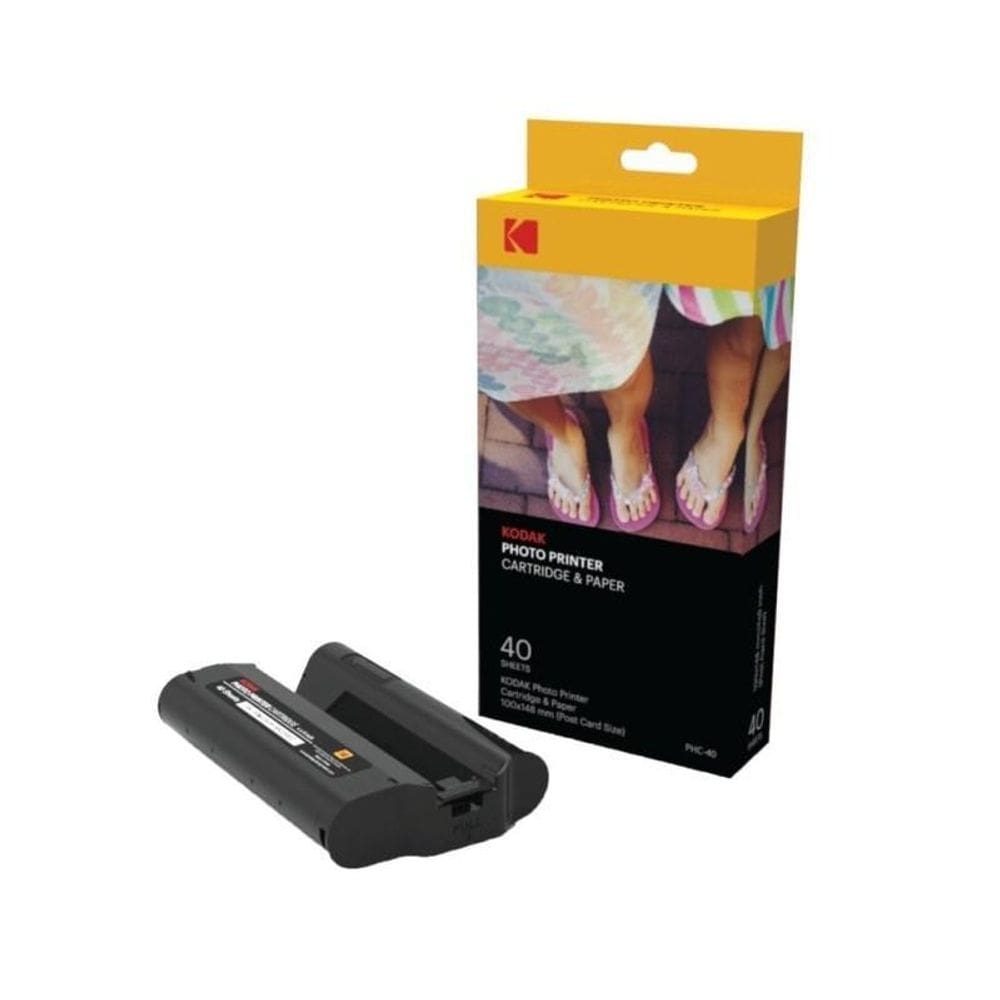 Kit Impressora Fotográfica - Cartucho E Papel Kodak Phc-40