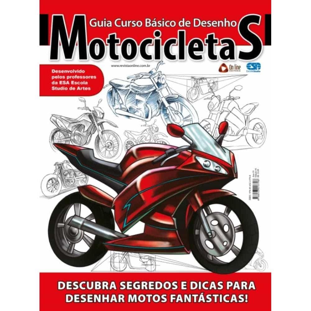 Revista Guia Curso Básico de Desenho Motocicletas