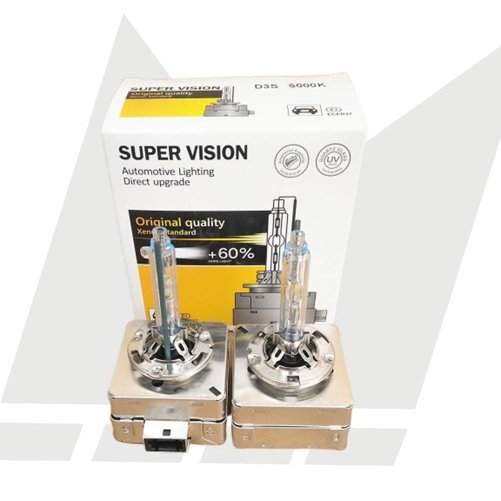 Par De Lâmpadas Farol Xenon D1S 6000K Super Vision