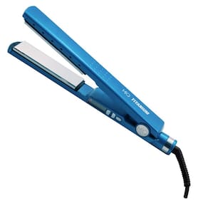 Prancha Bivolt Titanium Azul Lisa Mq Hair  Para Progressiva