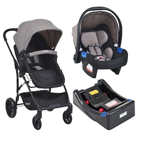 Carrinho Bebe Travel System Burigotto Convert Touring Evolution x Capuccino e Base