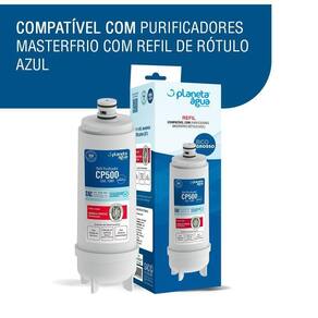 Kit 2 Refil Cp500 para Purificador Master Frio Rótulo Azul Planeta Agua