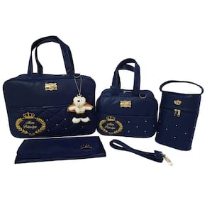 Kit Bolsa De Bebe Saída De Maternidade Príncipe Azul