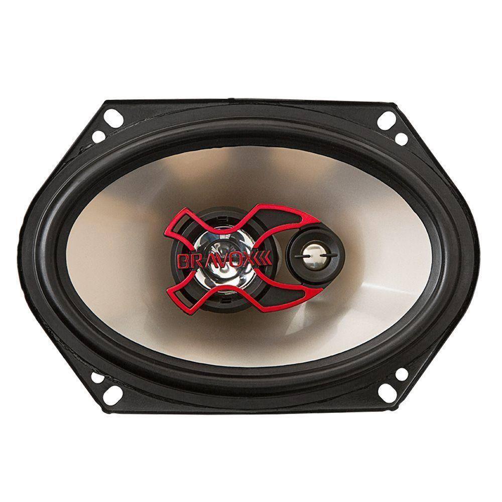 Alto Falante Triaxial 5x7 Polegadas 50W RMS 4R Universal Par Bravox B3X57X