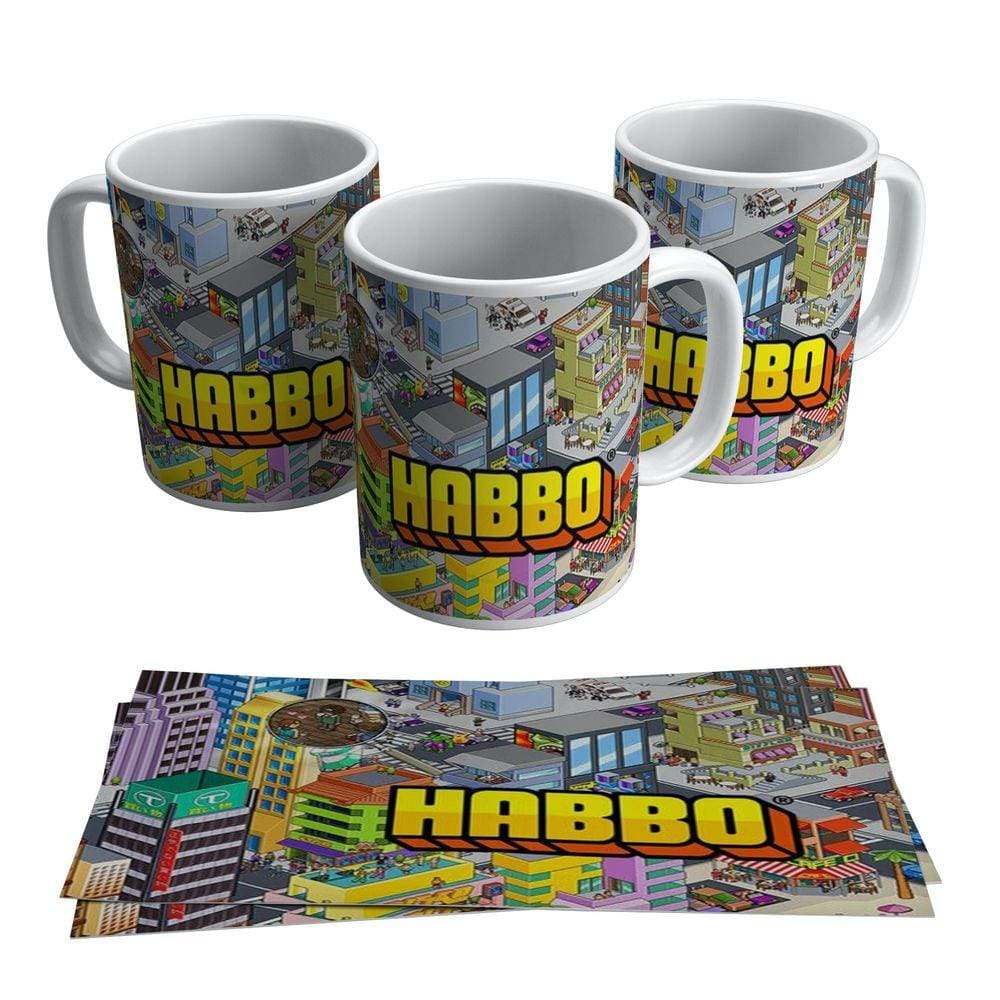 Caneca Jogo Habbo Hotel Game Pc Gamer Geek