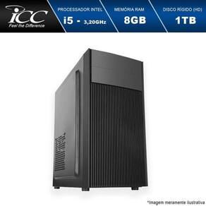 Computador Desktop ICC IV2582SW Intel Core I5 3.2 GHZ 8GB HD 1TB Windows 10