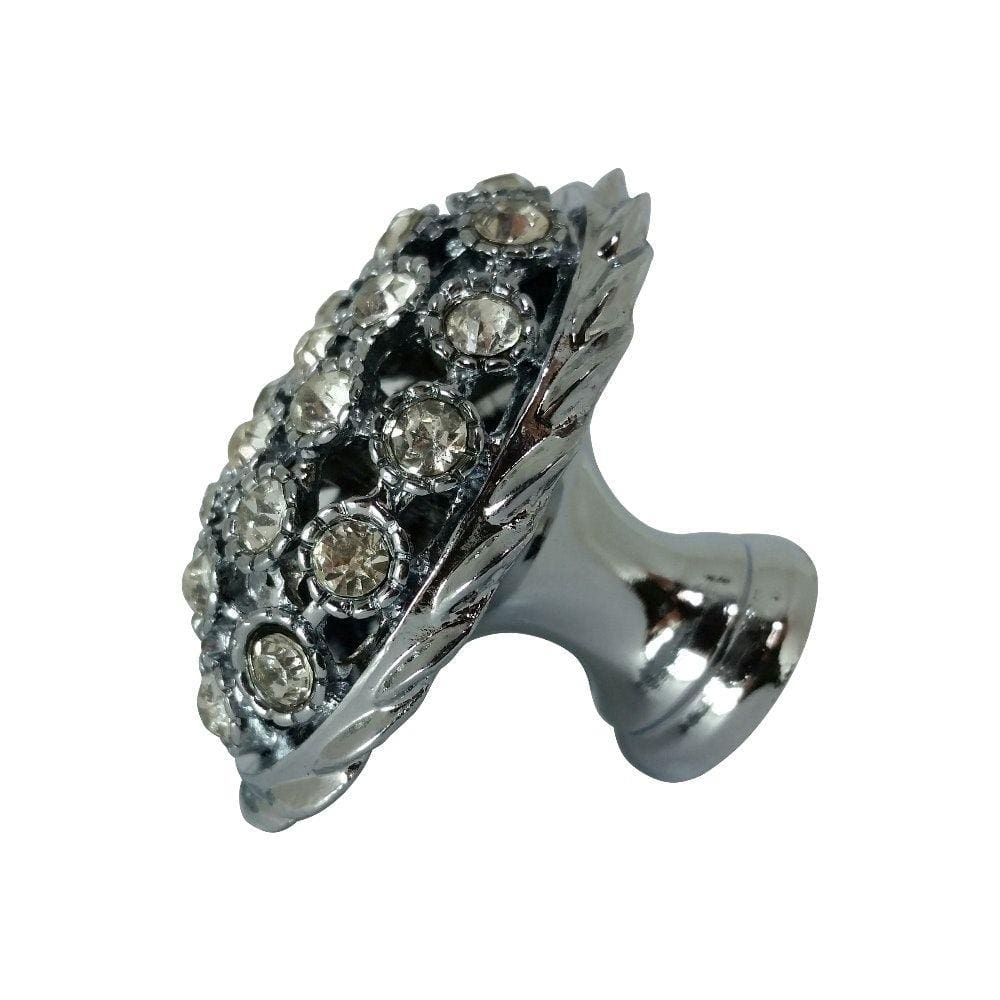 Puxador para Móveis 9665 46x34mm Ponto com Cristais
