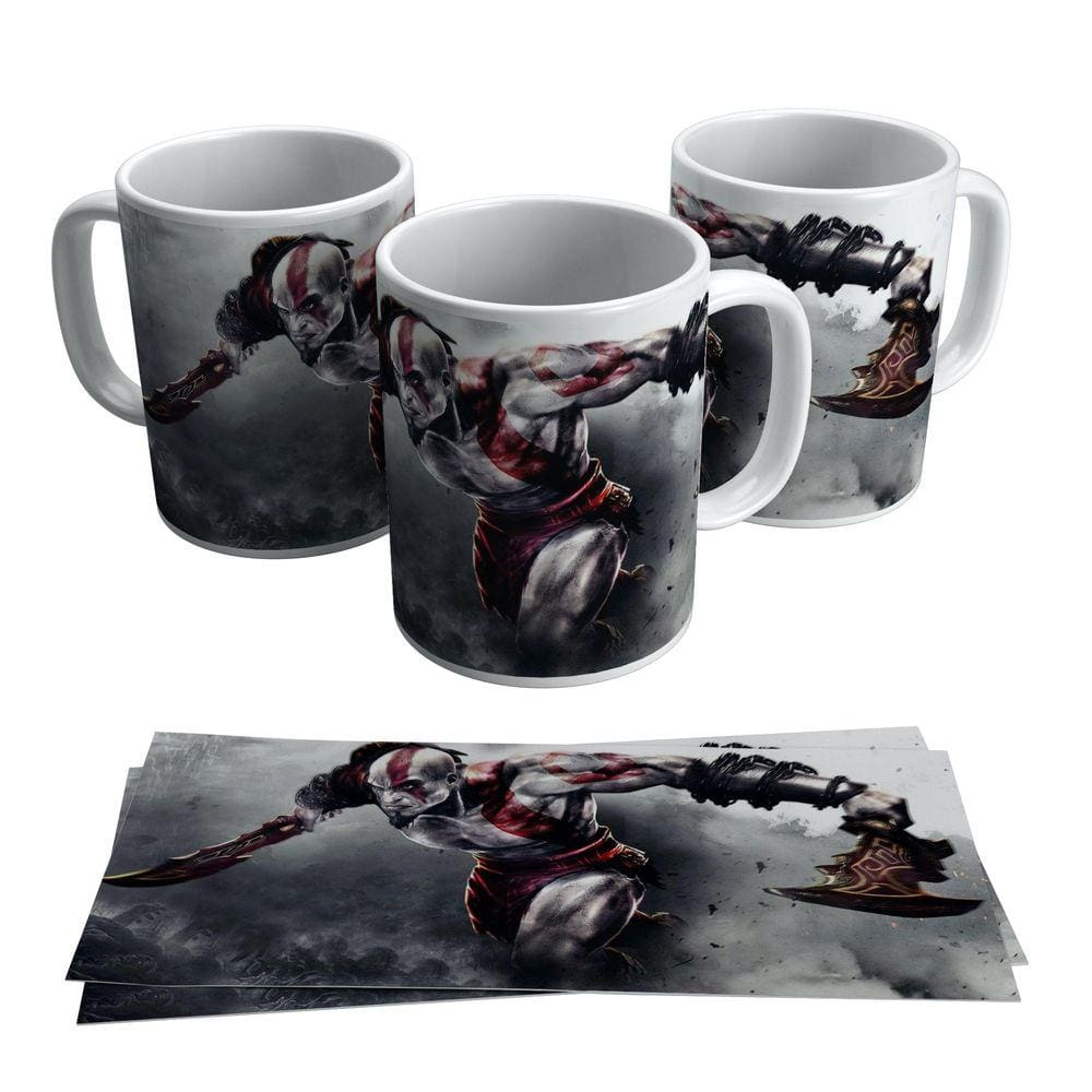 Caneca God of War Kratos Gamer Geek Game Jogo