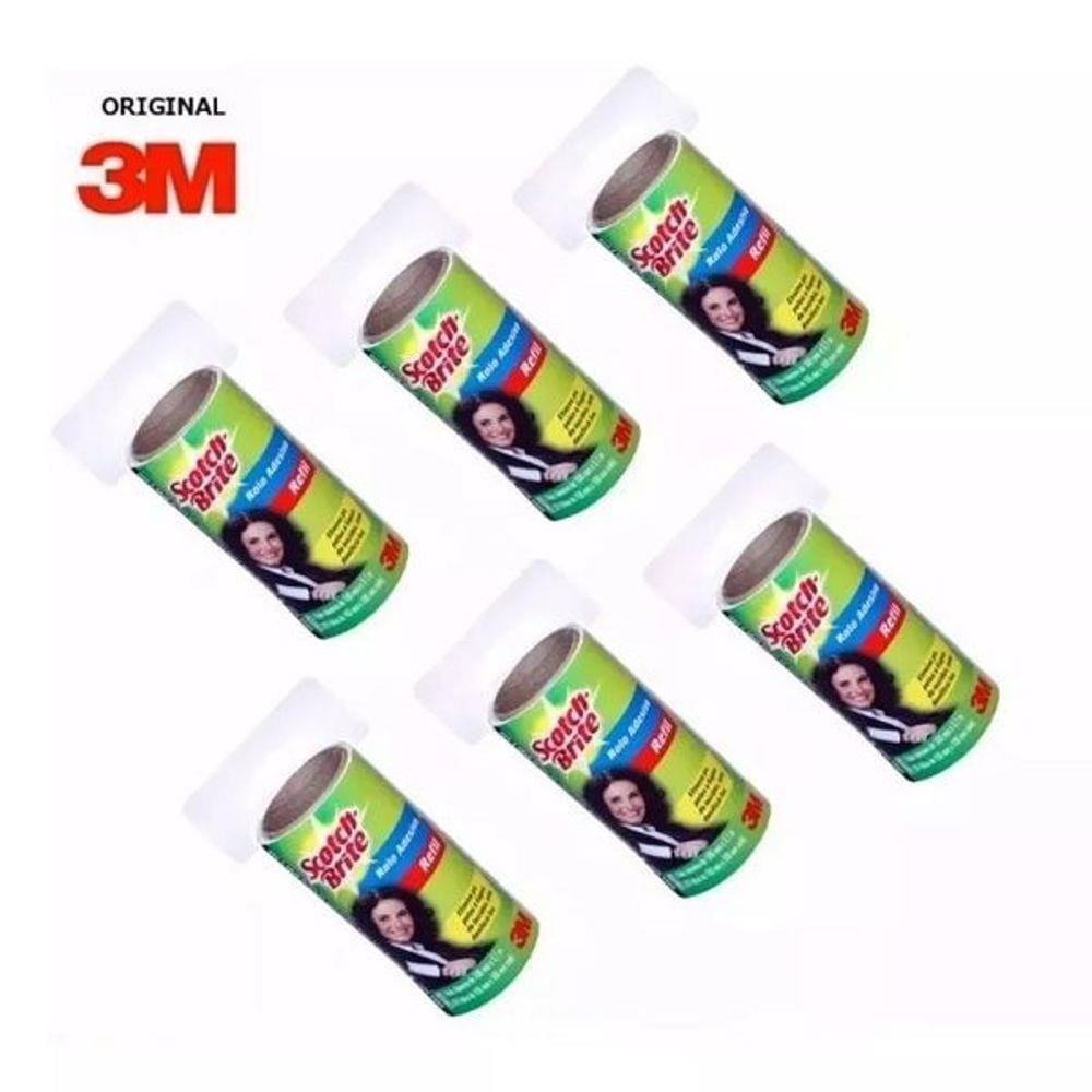 Kit com 6 Refil Rolo Adesivo SCOTCH-BRITE 3M