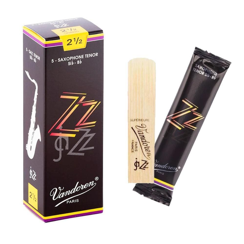 Palheta Vandoren Sax Tenor 2,5 ZzJAZZ Cx 5 Unidades SR4225