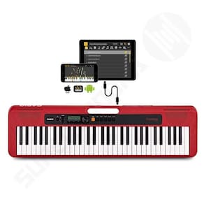 Teclado Musical CASIOTONE CT S200 CASIO Vermelho 61 Teclas Aplicativo Chordana Play